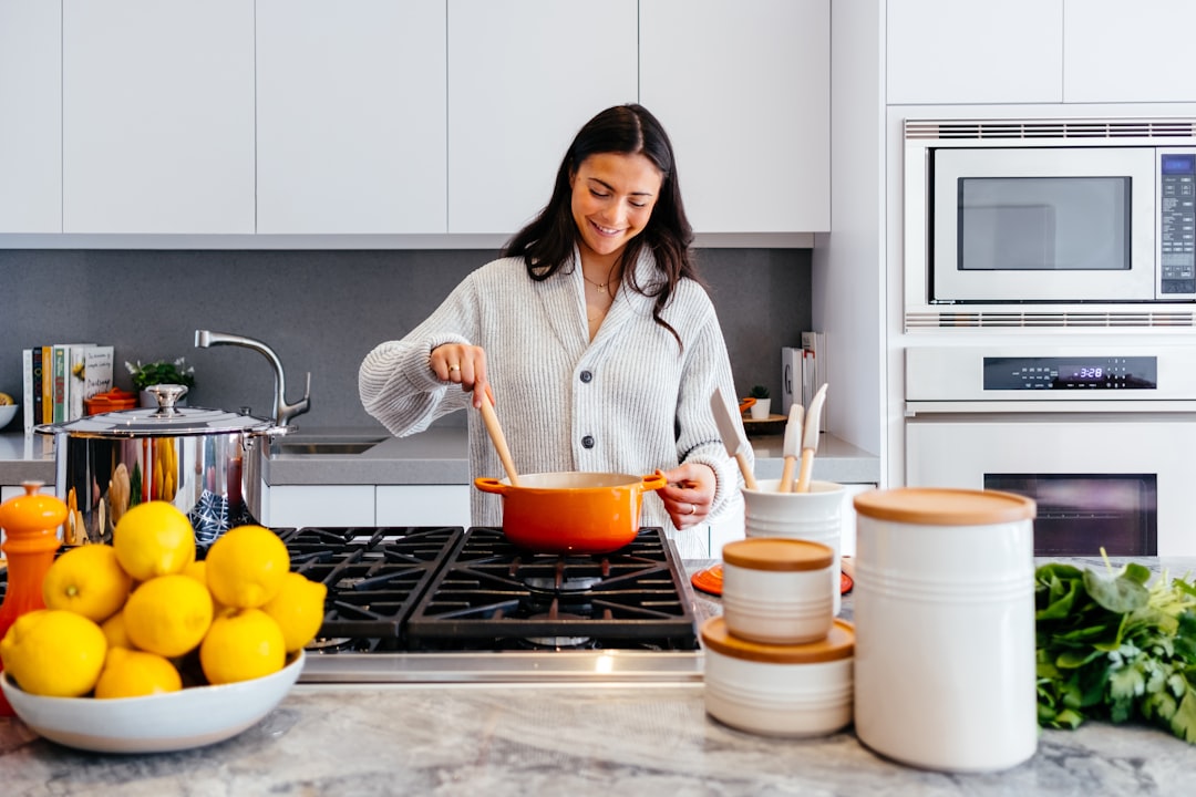 A well-organized kitchen with tools in designated places, showcasing a clean and efficient cooking space.