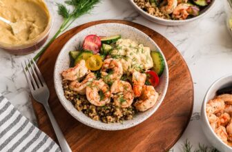 Greek Shrimp Bowls (Simple 20 Minute Dinner)